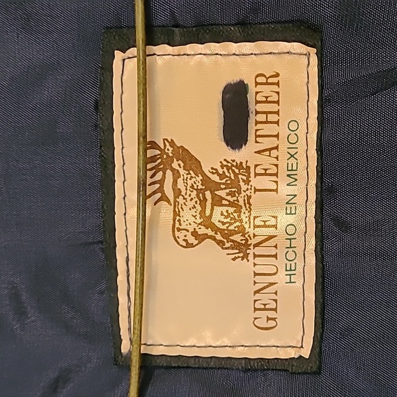 Genuine leather XXl black vest - Picture 2 of 5